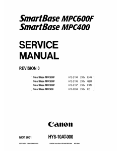 Canon SmartBase MPC600F MPC400 Service Manual