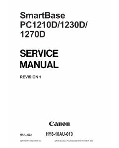 Canon SmartBase PC1210D PC1230D PC1270D Service Manual