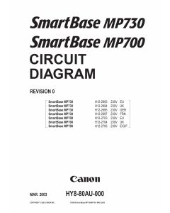 Canon SmartBass MP730 MP700 Circuit Diagram