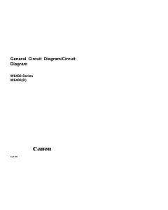 Canon Wide-Format-InkJet W8400D Circuit Diagram