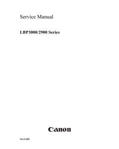 Canon imageCLASS LBP-3000 2900 Service Manual