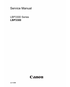 Canon imageCLASS LBP-3300 Service Manual