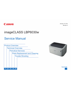 Canon imageCLASS LBP-6030w 6000 6018 6020 6030 Service Manual