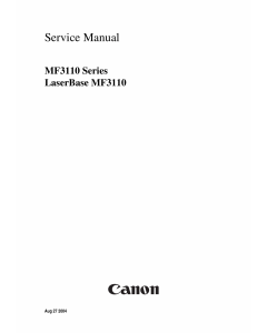 Canon imageCLASS MF-3110 Service Manual