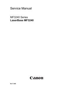 Canon imageCLASS MF-3240 Service Manual