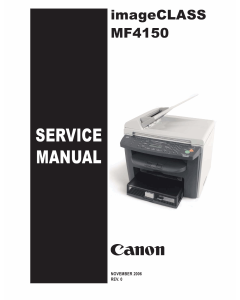 Canon imageCLASS MF-4150 Service and Parts Manual
