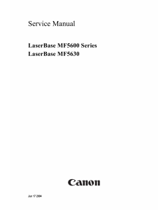 Canon imageCLASS MF-5630 MF5600 Service Manual