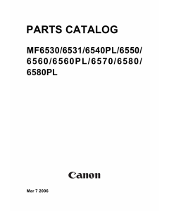 Canon imageCLASS MF-6500 6530 6531 6540 6550 6560 6570 6580 Parts Catalog Manual