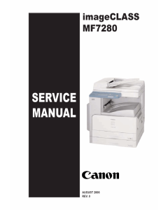 Canon imageCLASS MF-7280 Service and Parts Manual
