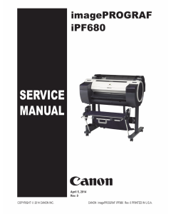 Canon imagePROGRAF iPF-680 Service Manual