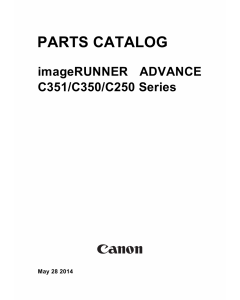Canon imageRUNNER-ADVANCE iR-C250 C250i C250iF C250 C350i C350iF C351 C351iF Parts Catalog Manual