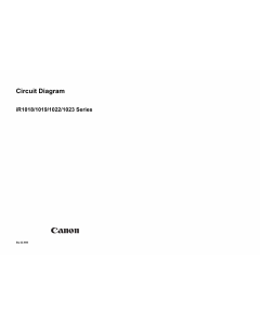 Canon imageRUNNER-iR 1018 1019 1022 1023 Circuit Diagram