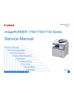 Canon imageRUNNER-iR 1730 1740 1750 i iF Service Manual
