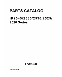 Canon imageRUNNER-iR 2520 2525 2530 2535 2545 i Parts Catalog