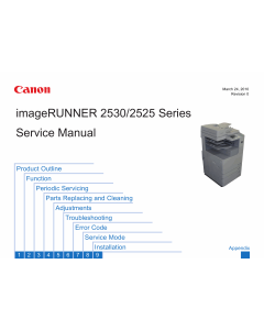 Canon imageRUNNER-iR 2525 2525i 2530 2530i Service Manual