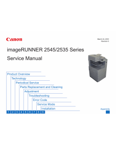 Canon imageRUNNER-iR 2535 2535i 2545 2545i Service Manual