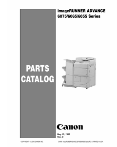 Canon imageRUNNER-iR 6055 6065 6075 i Parts Catalog