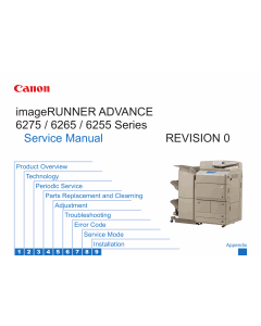 Canon imageRUNNER-iR 6255 6265 6275 i Service Manual