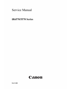 Canon imageRUNNER-iR 6570 5570 Service Manual