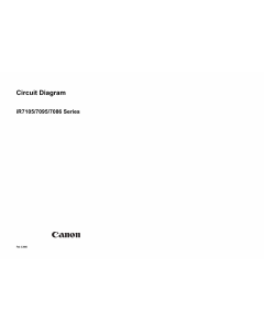 Canon imageRUNNER-iR 7105 7095 7086 Circuit Diagram