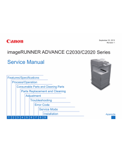 Canon imageRUNNER-iR C2020 C2025 C2030 Service Manual