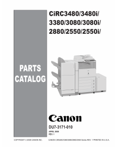 Canon imageRUNNER-iR C2550 2380 3080 3480 3580 i Parts Catalog