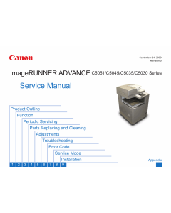 Canon imageRUNNER-iR C5030 5035 5045 5051 Service Manual