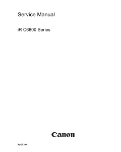 Canon imageRUNNER-iR C6800 C5800 C CN Service Manual