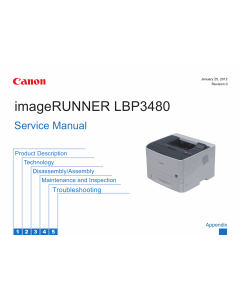 Canon imageRUNNER-iR LBP3480 Service Manual