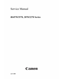 Canon imageRUNNER iR-4570 3570 2870 2270 Parts and Service Manual