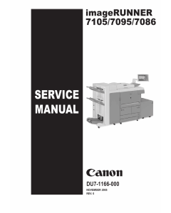 Canon imageRUNNER iR-7105 7095 7086 Parts and Service Manual