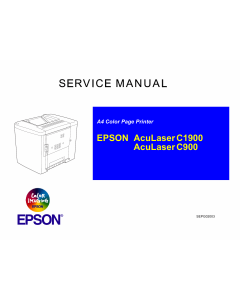 EPSON AcuLaser C1900 C900 Service Manual