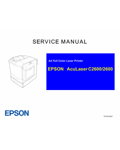 EPSON AcuLaser C2600 Service Manual