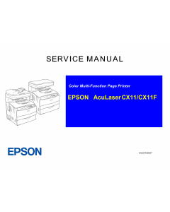 EPSON AcuLaser CX11 CX11F Service Manual