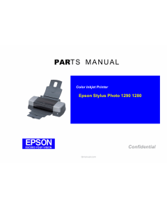 EPSON StylusPhoto 1290 1280 Parts Manual