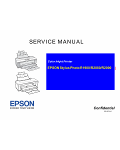 EPSON StylusPhoto R2000 Service Manual