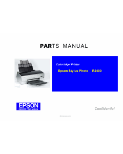 EPSON StylusPhoto R2400 Parts Manual