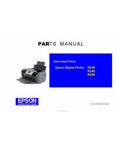 EPSON StylusPhoto R240 R245 R250 Parts Manual