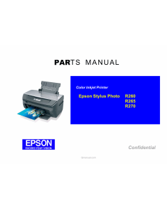 EPSON StylusPhoto R265 R260 R270 Parts Manual