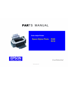 EPSON StylusPhoto R300 R310 Parts Manual