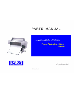 EPSON StylusPro 10000 10000cf Parts Manual