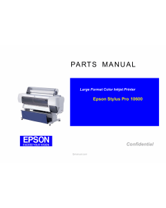 EPSON StylusPro 10600 Parts Manual