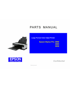 EPSON StylusPro 3880 3885 3890 Parts Manual