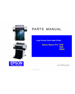 EPSON StylusPro 7450 7880 7880C Parts Manual