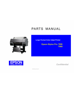 EPSON StylusPro 7890 7908 Parts Manual