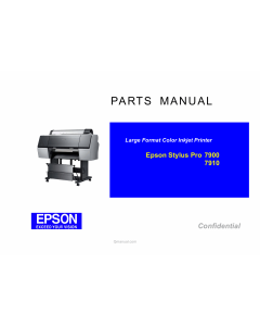 EPSON StylusPro 7900 7910 Parts Manual