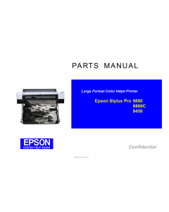 EPSON StylusPro 9880 9880C 9450 Parts Manual