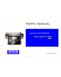 EPSON StylusPro 9890 9908 Parts Manual