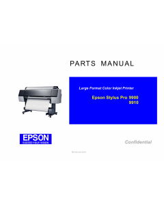EPSON StylusPro 9900 9910 Parts Manual