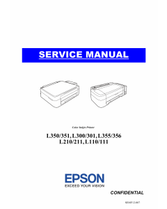 Epson L L110 111 210 211 300 301 350 351 L355 356 Service Manual